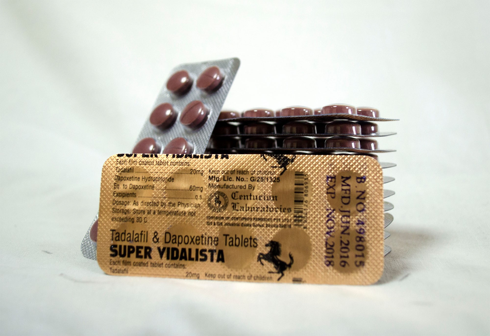 Super Vidalista 20mg Tadalafil 60mg Dapoxetine tabletten