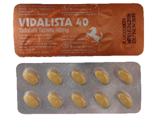 5x Vidalista 40mg Tadalafil tabletten