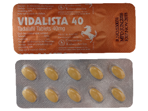 10x Vidalista 40mg Tadalafil tabletten